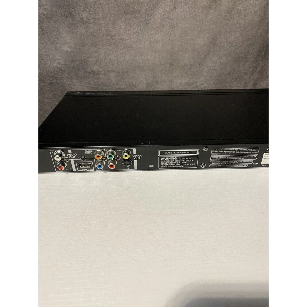 Toshiba SD-5000KU DVD Player 1080p Upconversion HDMI Progressive Scan No Remote